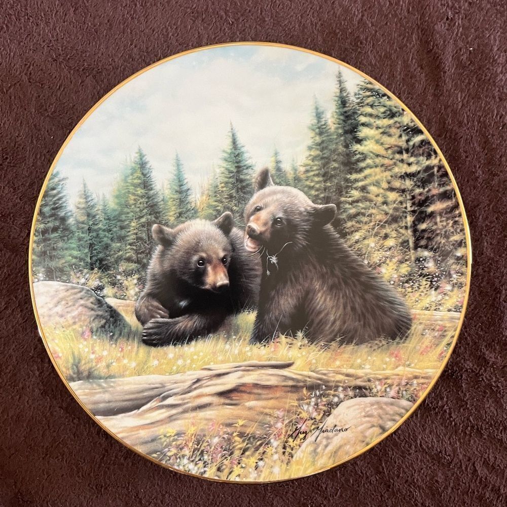 Vintage Collective Plate of Bears
